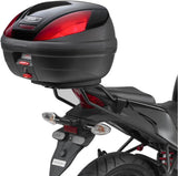 Monolock Riviera Black Top Case - 46 Lt Riviera Technopolymer - Givi Compatible With Honda Cbr 250 R (2011-2015)
