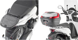Monolock Black Tech Top Case - 30 Lt C30Nt Technopolymer - Givi Compatible With Honda Sh 125 Mode (2021-2024)