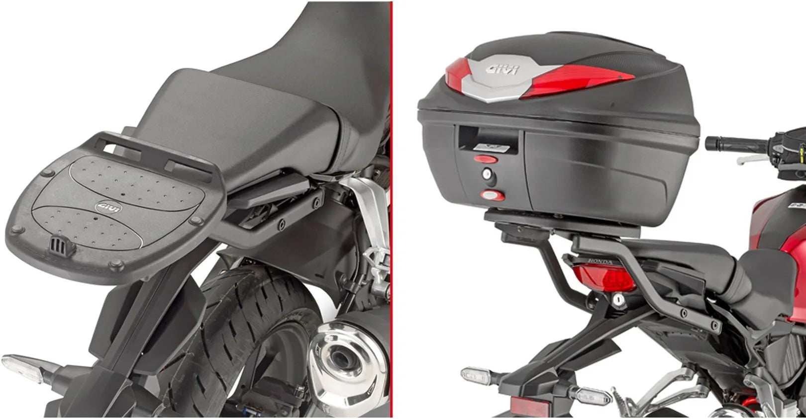Baúl Monolock Alpina Aluminio 44 Lt Alpina Aluminio - Givi Compatible Con Honda Cb 125 R (2018-2020)