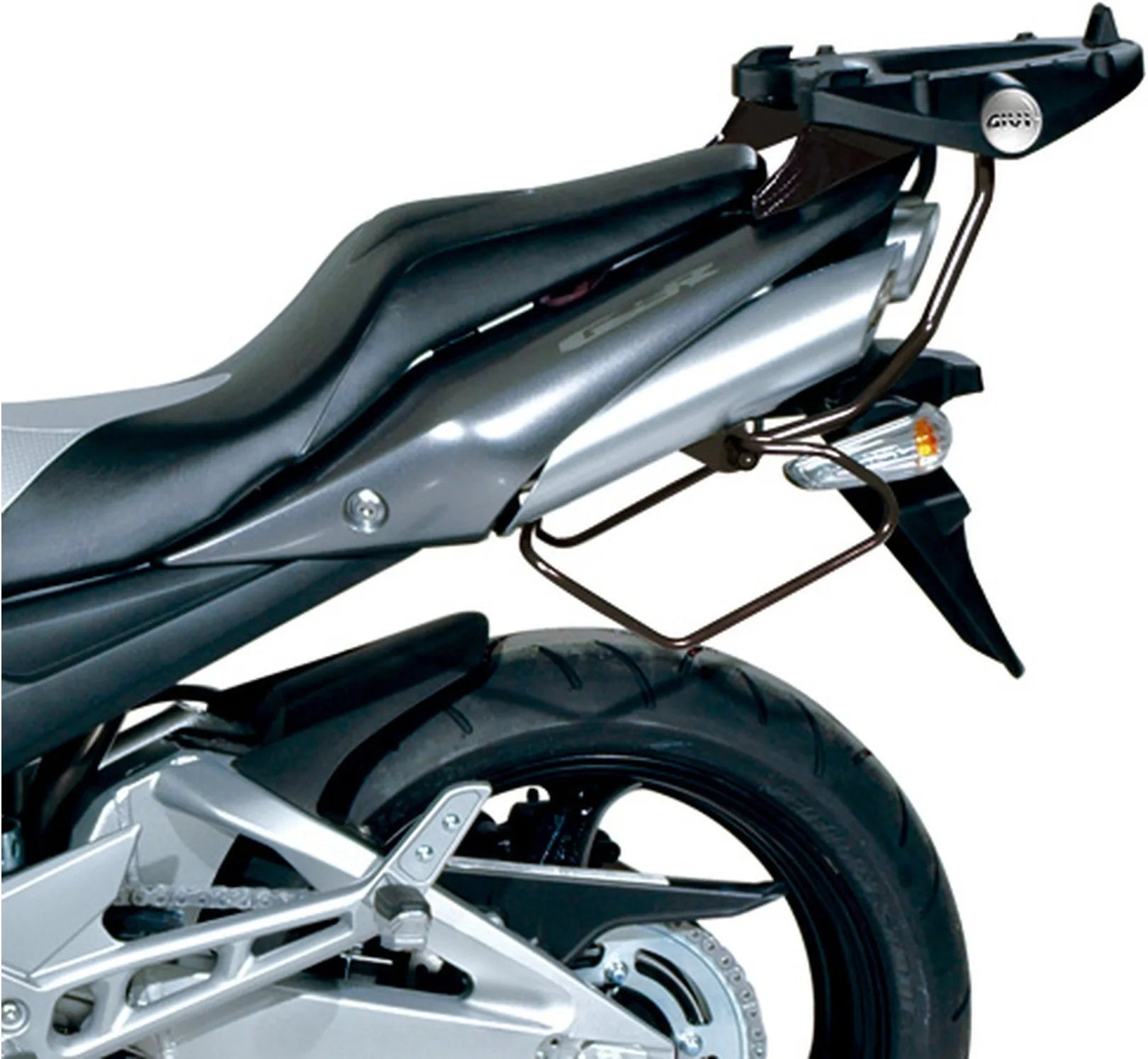 Baúl Monokey Arena Negro Tech 45 Lt Arena Plastico - Givi Compatible Con Suzuki Gsr 600 (2006-2011)