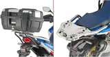 Baúl Monolock Negro Tech 30 Lt Por Portapaquetes Original Plastico - Givi Compatible Con Honda Crf 1100 L Africa Twin (2020-2023)