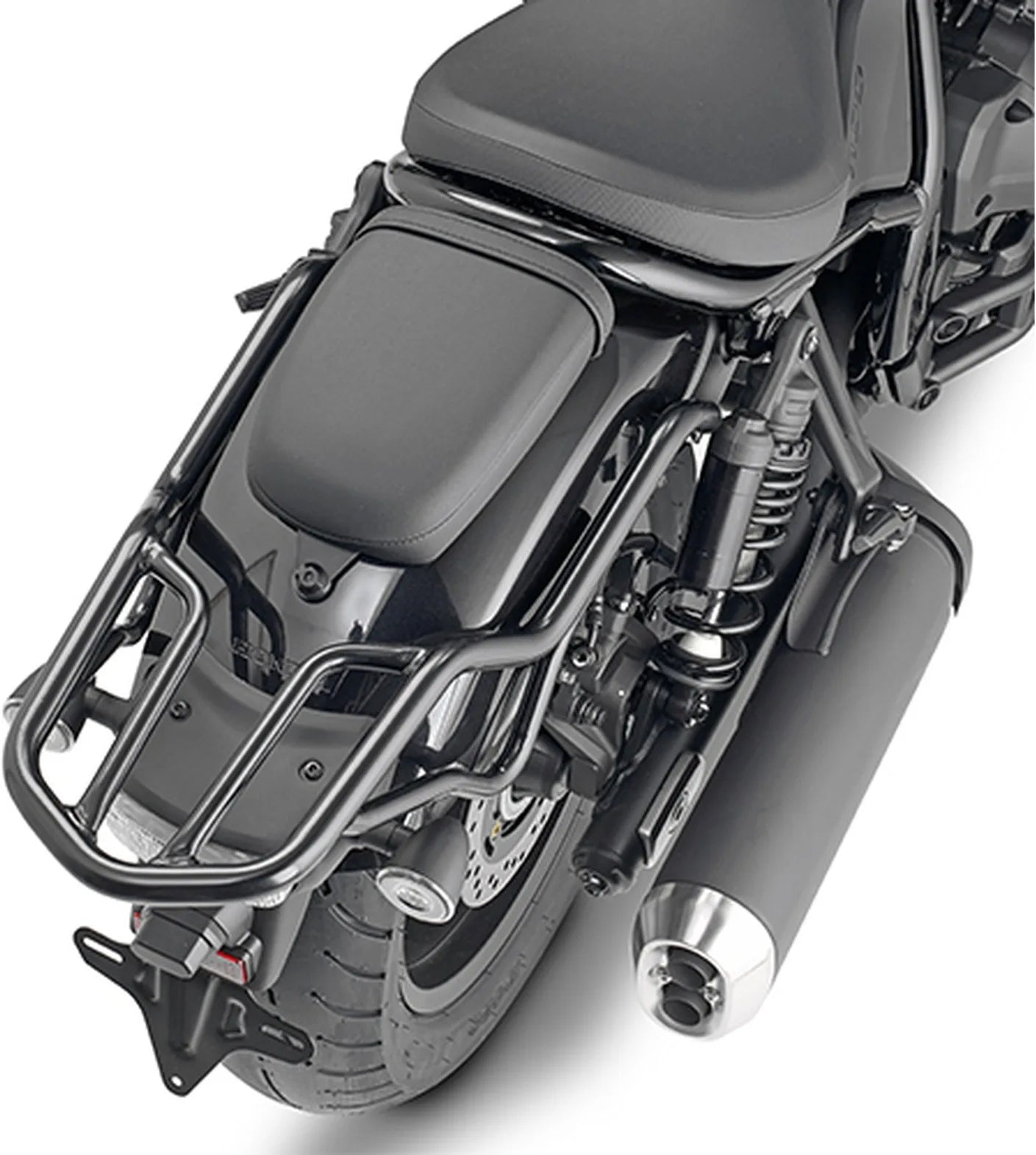 Baúl Monokey Trekker Aluminio Negro 52 Lt Trekker Aluminio - Givi Compatible Con Honda Cmx 1100 Rebel (2021-2024)