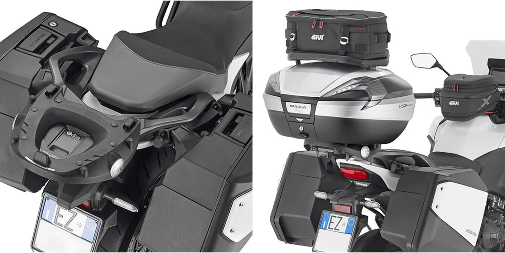 Baúl Monokey Trekker Aluminio Negro 33 Lt Trekker Aluminio - Givi Compatible Con Honda Nt 1100 (2025)