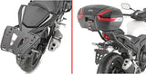 Baúl Monolock Negro 29 Lt Plastico - Givi Compatible Con Honda Cb 500 Hornet (2024)