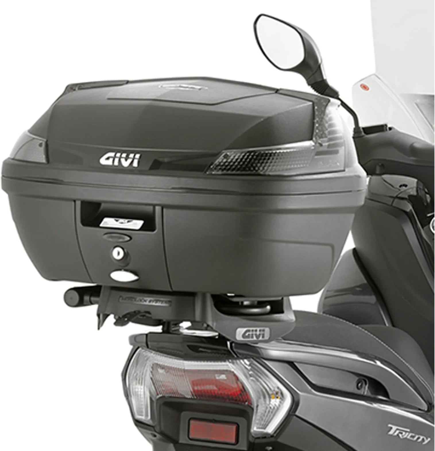 Adaptador Posterior Para Maleta Monolock - Givi Compatible Con Mbk Tryptik 125 (2014-2017)