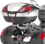 Monokey Carbon Look Tech Top Case - 47 Lt Technopolymer - Givi Compatible With Yamaha Mt-09 Tracer (2015-2017)