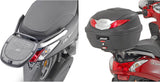 Monolock Black Tech Top Case - 29 Lt Technopolymer - Givi Compatible With Yamaha D'Elight 125 (2021-2024)