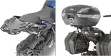 Monokey Arena Black Top Case - 45 Lt Arena Technopolymer - Givi Compatible With Yamaha Niken Gt 900 (2019-2024)