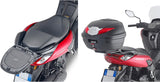 Monolock Black Tech Top Case - 30 Lt C30Nt Technopolymer - Givi Compatible With Yamaha N-Max 125 - 155 (2021-2024)