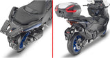 Monolock Riviera Black Tech Top Case - 46 Lt Riviera Technopolymer - Givi Compatible With Yamaha T-Max 560 (2022-2024)