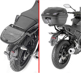 Monolock Alpina Aluminium Top Case - 44 Lt Alpina Aluminium - Givi Compatible With Yamaha Mt-125 (2020-2024)