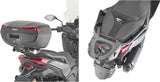 Monokey Trekker Outback Evo Smart Black Aluminium Top Case - 58 Lt Trekker Outback Evo Smart Aluminium - Givi Compatible With Yamaha X-Max 125 (2023-2024)