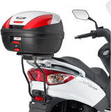 Baúl Monolock Plata 32 Lt Plastico - Givi Compatible Con Sym Joyride 125 - 200 Evo (2009-2022)