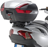 Monokey Trekker Aluminium Top Case - 46 Lt Trekker Aluminium - Givi Compatible With Suzuki An 650 Burgman Executive (2002-2012)