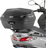 Baúl Monolock Alpina Aluminio Negro 44 Lt Alpina Aluminio - Givi Compatible Con Suzuki Uh 125 - 200 Burgman L0 L1 L2 L3 (2006-2013)