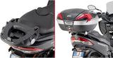 Monolock Black Tech Top Case - 30 Lt C30Nt Technopolymer - Givi Compatible With Suzuki An 400 Burgman (2017-2024)