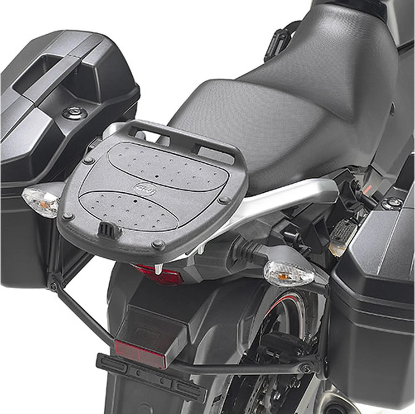 Baúl Monokey Negro 34 Lt Plastico - Givi Compatible Con Suzuki V-Strom 250 (2017-2021)
