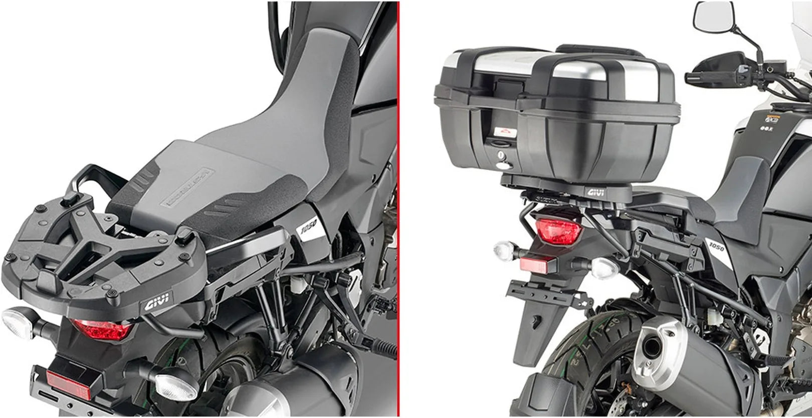 Baúl Monokey Arena Negro Tech 45 Lt Arena Plastico - Givi Compatible Con Suzuki V-Strom 1050 - Xt - Se (2020-2024)
