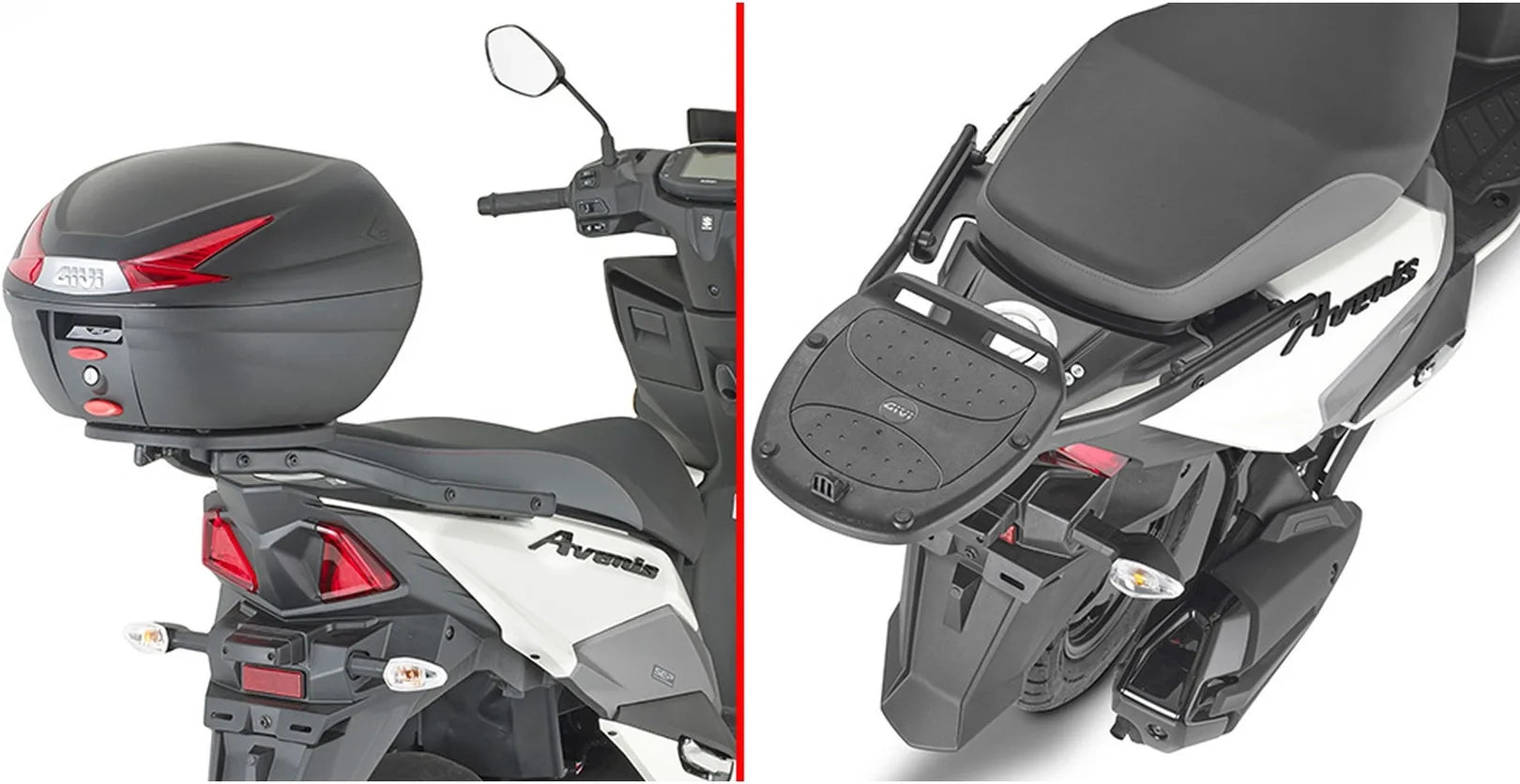 Baúl Monolock Negro Tech 30 Lt C30Nt Plastico - Givi Compatible Con Suzuki Avenis 125 (2023-2024)