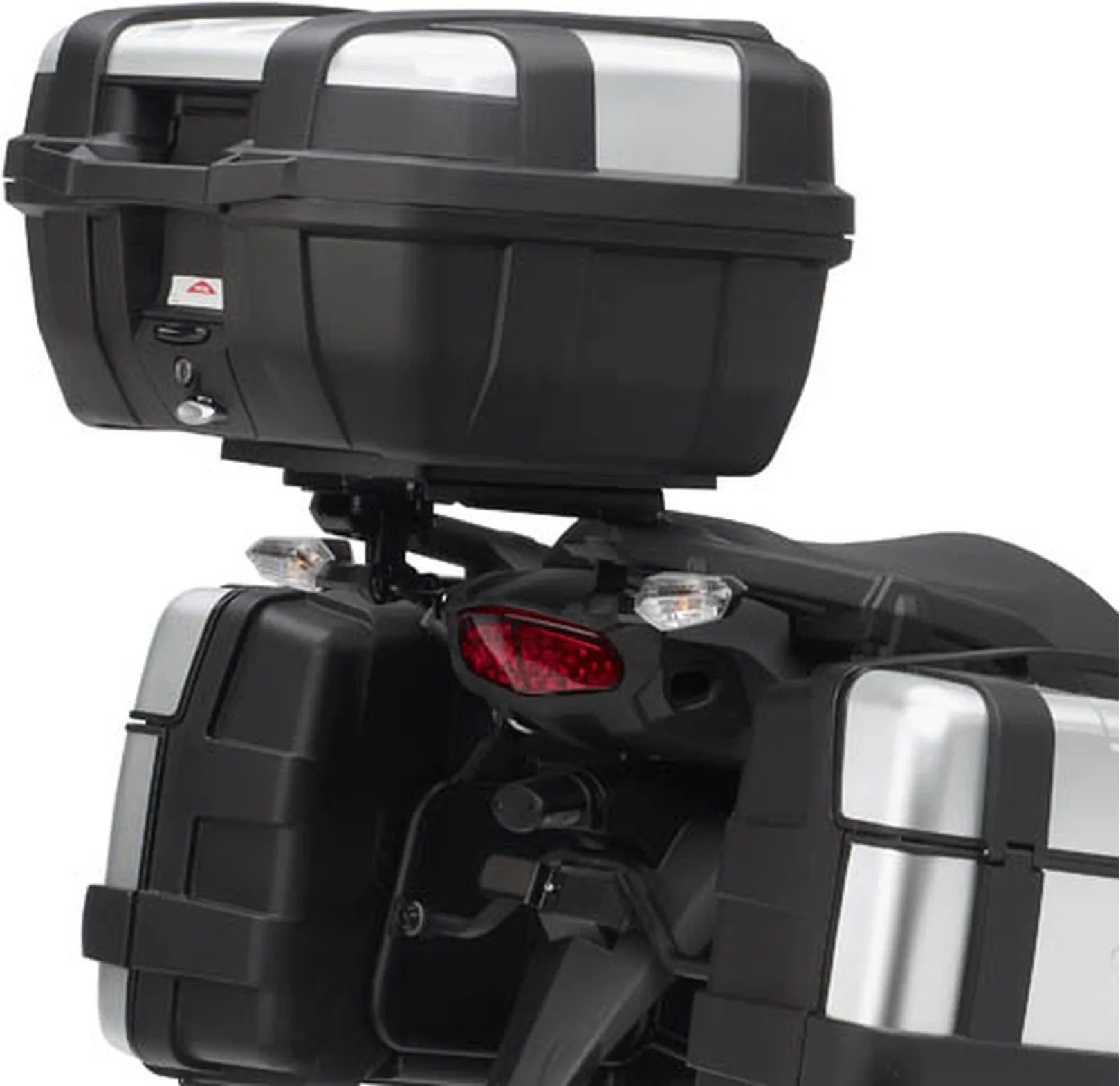 Baúl Monokey Trekker Outback Evo Smart Aluminio Anodizado 42 Lt Trekker Outback Evo Smart Aluminio Anodizado - Givi Compatible Con Kawasaki Versys 1000 (2012-2014)