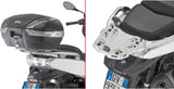 Baúl Monokey Negro 34 Lt Por Portapaquetes Original Plastico - Givi Compatible Con Bmw C 400 Gt (2019-2024)