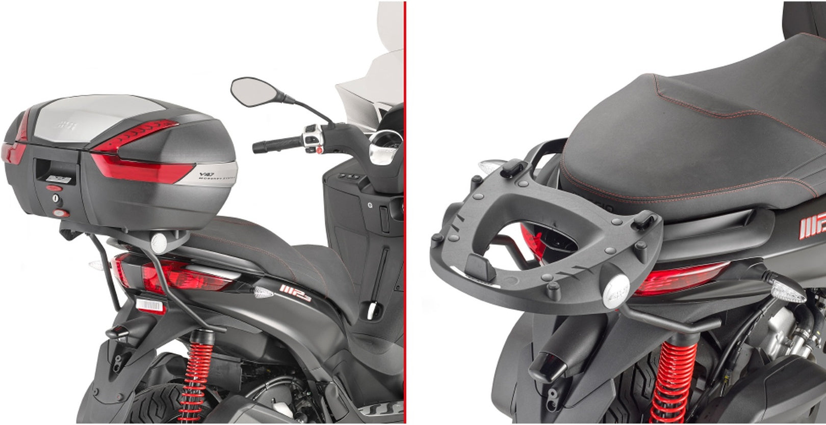 Monokey Trekker Alaska Aluminium Top Case - 56 Lt Trekker Alaska Aluminium - Givi Compatible With Piaggio Mp3 125 - 300 Yourban (2011-2018)