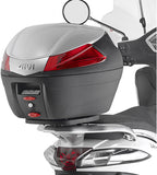 Monolock Alpina Black Aluminium Top Case - 44 Lt Alpina Aluminium - Givi Compatible With Piaggio Liberty 50 - 125 - 150 I Get (2016-2024)