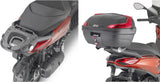 Baúl Monolock Simply Iv Negro 45 Lt Simply Iv Plastico - Givi Compatible Con Piaggio Beverly 300 - 400 Hpe (2021-2024)