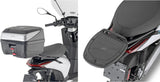 Monolock Black Tech Top Case - 30 Lt C30Nt Technopolymer - Givi Compatible With Piaggio Electric 1 E (2021-2024)