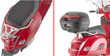 Monolock Black Top Case - 30 Lt Technopolymer - Givi Compatible With Piaggio Vespa Gts 125 - 300 Super (2023-2024)