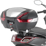 Baúl Monolock Blade Negro Tech 37 Lt Blade Plastico - Givi Compatible Con Kymco Downtown 125 I Tcs Abs (2015-2024)