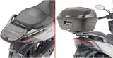 Monolock Riviera Black Tech Top Case - 46 Lt Riviera Technopolymer - Givi Compatible With Kymco X-Town 125 - 300 City (2020-2024)
