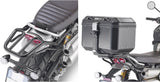 Monokey Trekker Lite Black Top Case - 35 Lt Trekker Lite Technopolymer - Givi Compatible With Triumph Scrambler 1200 (2019-2024)