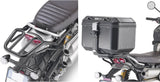Baúl Monokey Trekker Dolomiti Aluminio Negro 30 Lt Trekker Dolomiti Aluminio - Givi Compatible Con Triumph Scrambler 1200 (2019-2024)