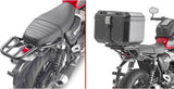Monokey Black Tech Top Case - 40 Lt Technopolymer - Givi Compatible With Triumph Speed Twin 1200 (2019-2020)