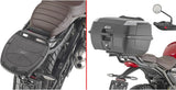 Baúl Monolock Riviera Negro Tech 46 Lt Riviera Plastico - Givi Compatible Con Triumph Scrambler 400 X (2024)
