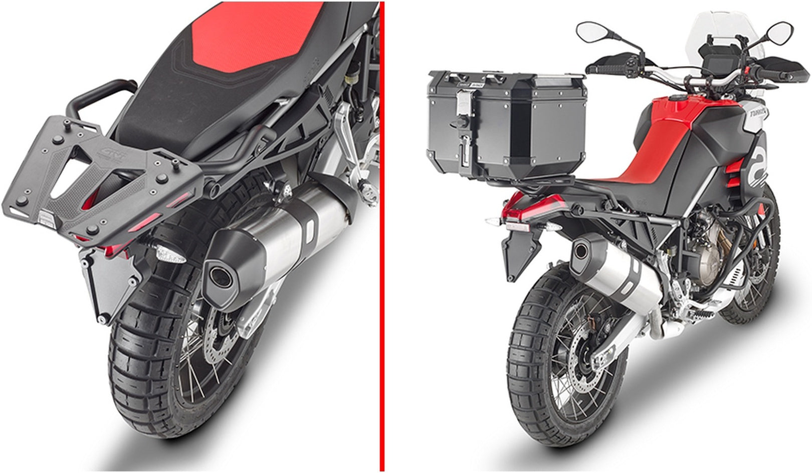 Monolock Simply Iv Black Top Case - 45 Lt Simply Iv Technopolymer - Givi Compatible With Aprilia Tuareg 660 (2021-2024)