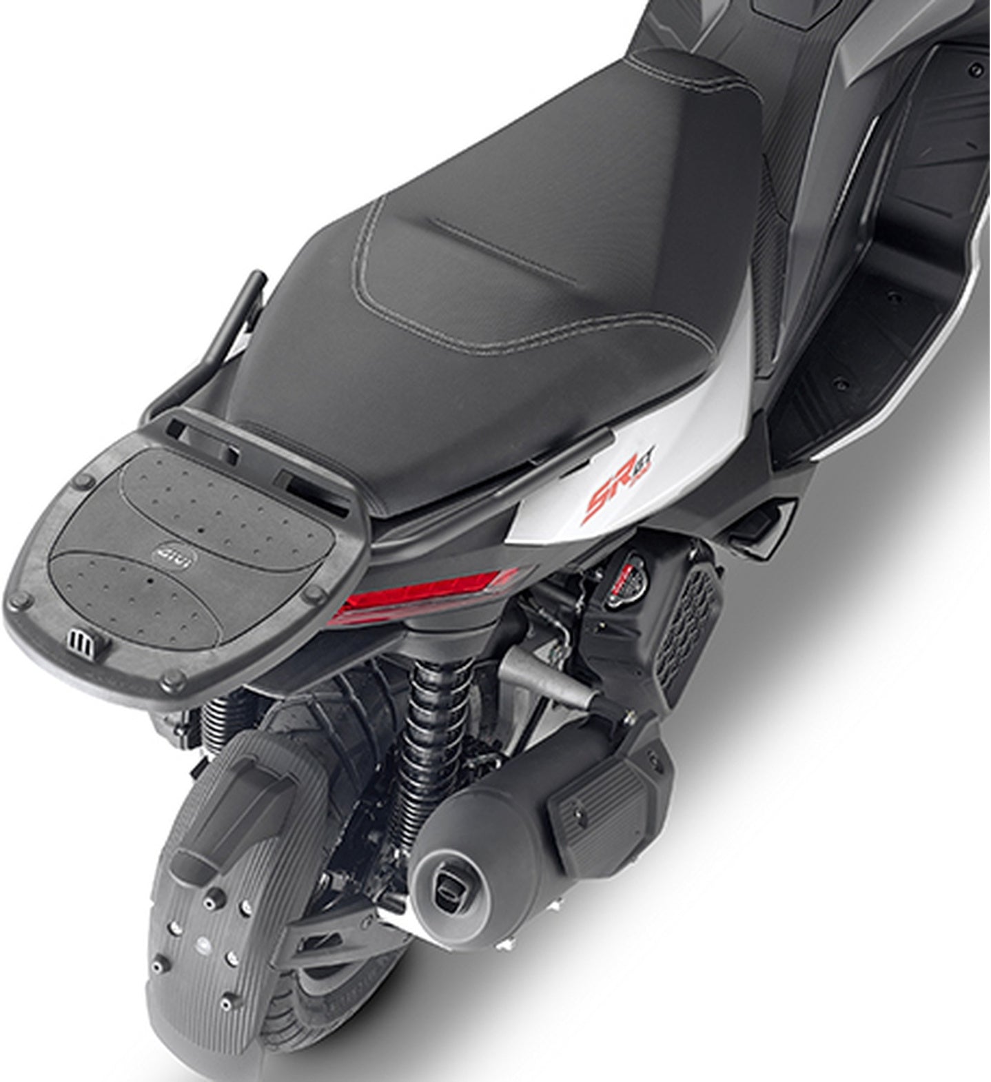 Monolock Simply Iv Black Top Case - 45 Lt Simply Iv Technopolymer - Givi Compatible With Aprilia Sr Gt 125 - 200 (2022-2024)