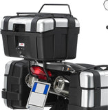Monokey Silver Tech Top Case - 47 Lt Technopolymer - Givi Compatible With Bmw G 650 Gs (2011-2017)