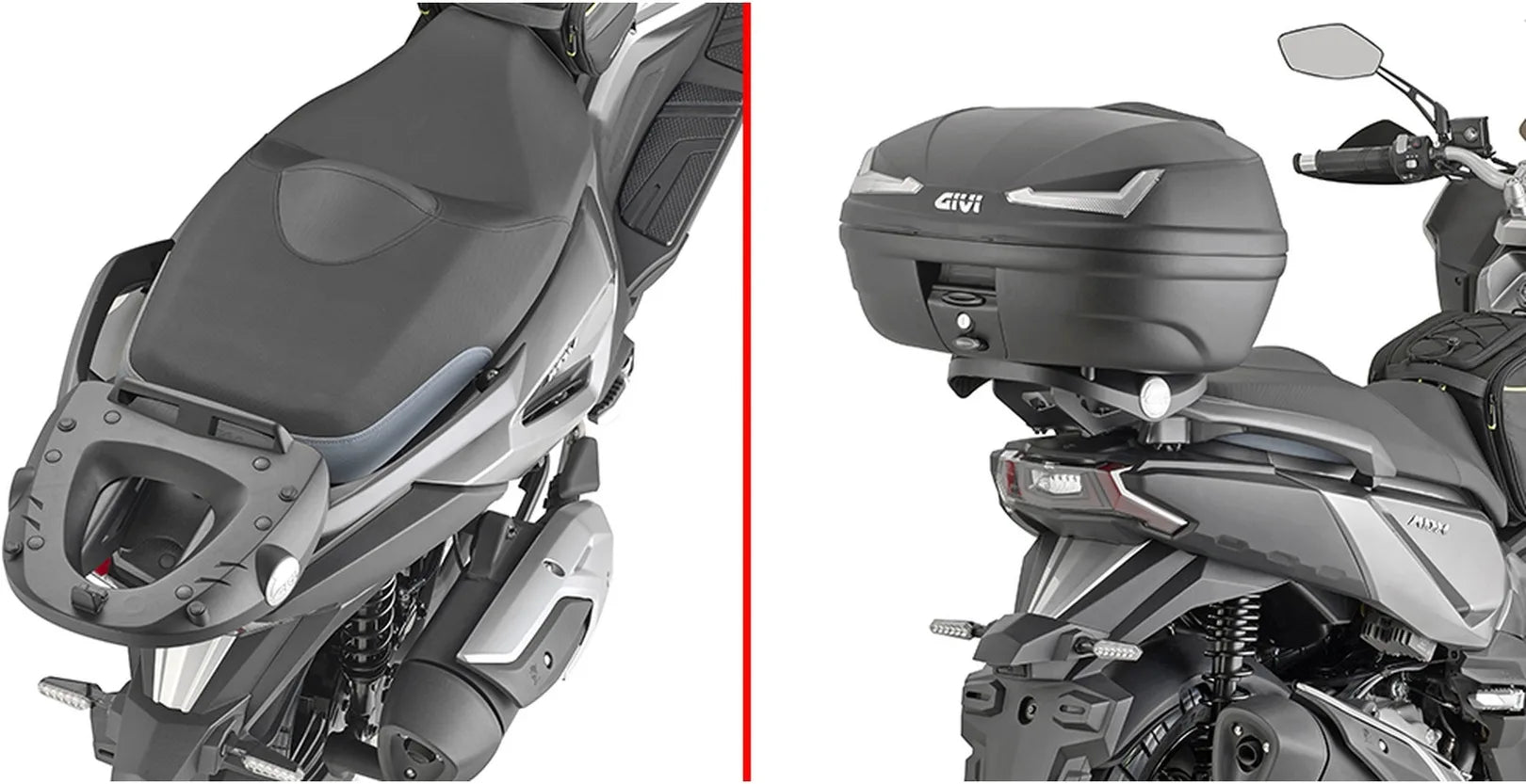 Baúl Monolock Simply Iv Negro Tech 45 Lt Simply Iv Plastico - Givi Compatible Con Sym Adx 300 (2024)