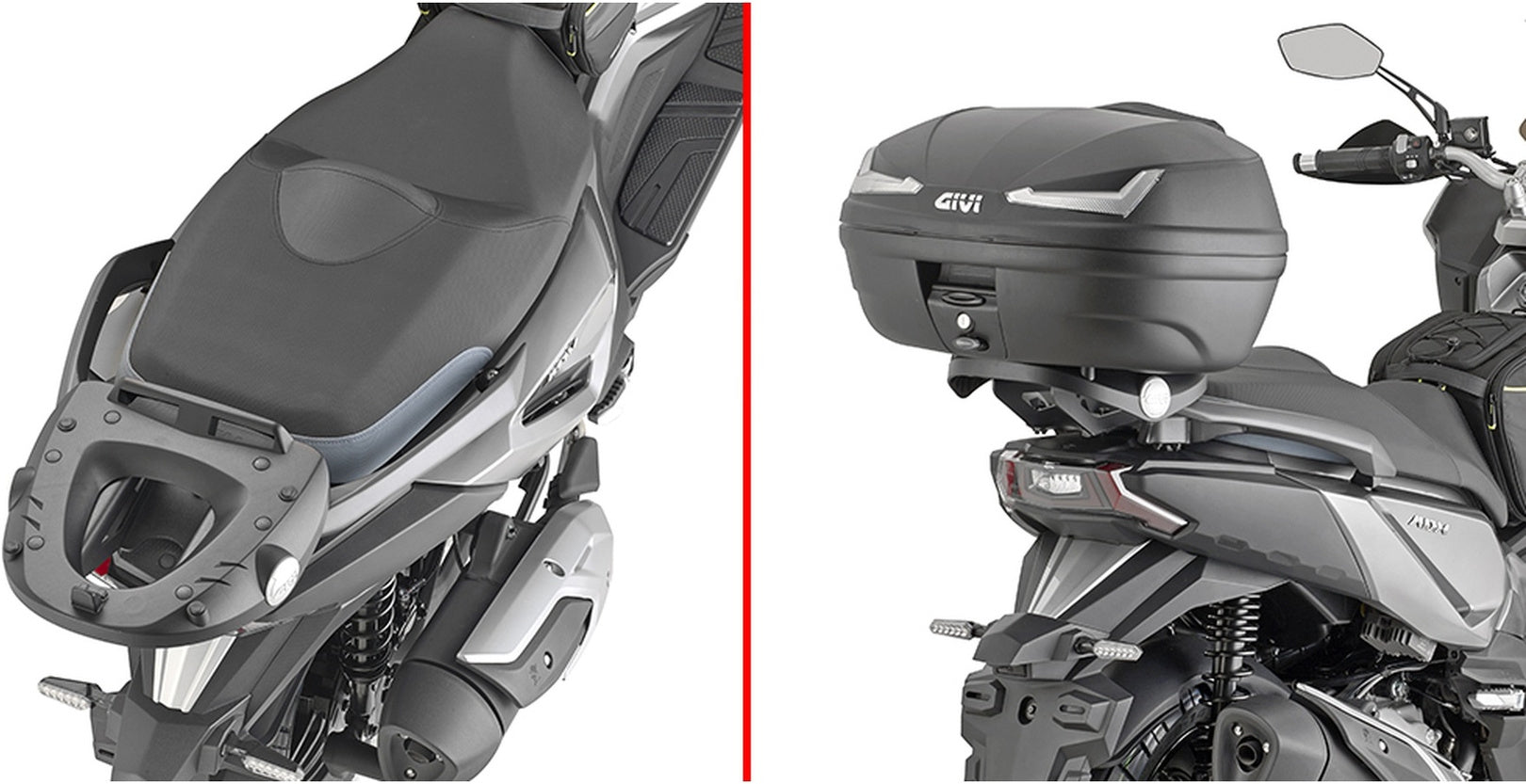 Monokey Arena Black Top Case - 45 Lt Arena Technopolymer - Givi Compatible With Sym Adx 300 (2024)