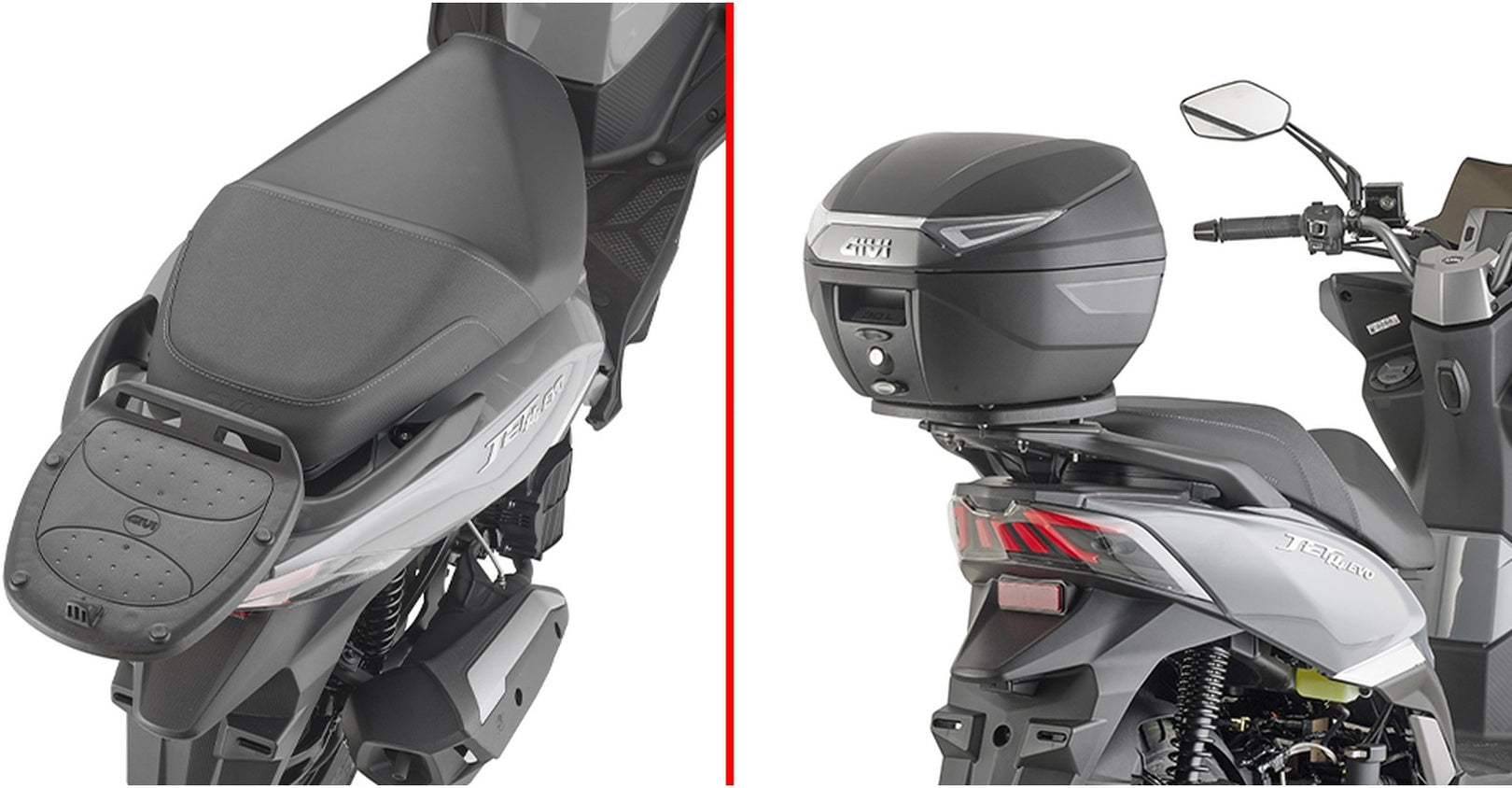 Monolock Black Tech Top Case - 29 Lt Technopolymer - Givi Compatible With Sym Jet 14 Evo 125 - 200 (2024)