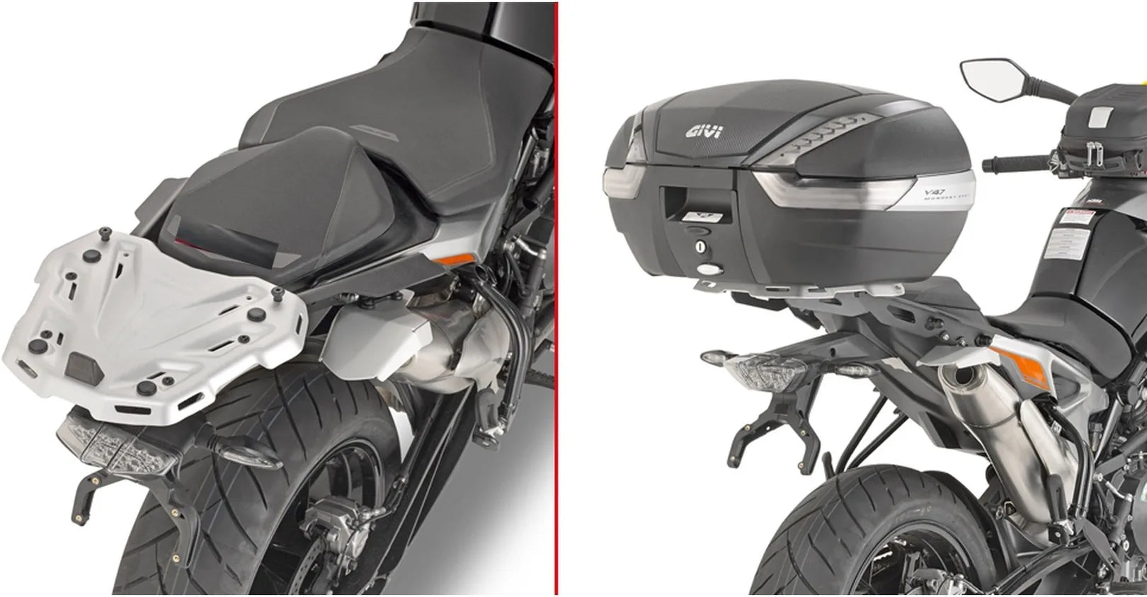 Baúl Monokey Arena Negro 45 Lt Arena Plastico - Givi Compatible Con Ktm 890 Duke R (2021-2023)