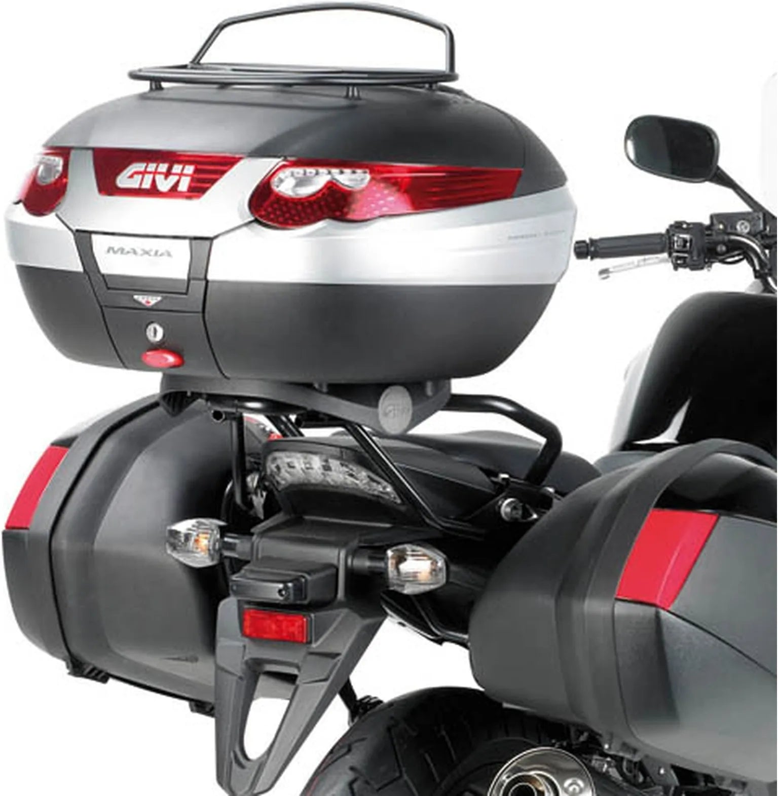 Baúl Monokey Trekker Aluminio Negro 52 Lt Trekker Aluminio - Givi Compatible Con Honda Cbf 1000 - St (2010-2014)