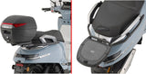 Monokey Maxia 5 Silver Top Case - 58 Lt Maxia 5 Technopolymer - Givi Compatible With Peugeot Django Evo 125 (2025)