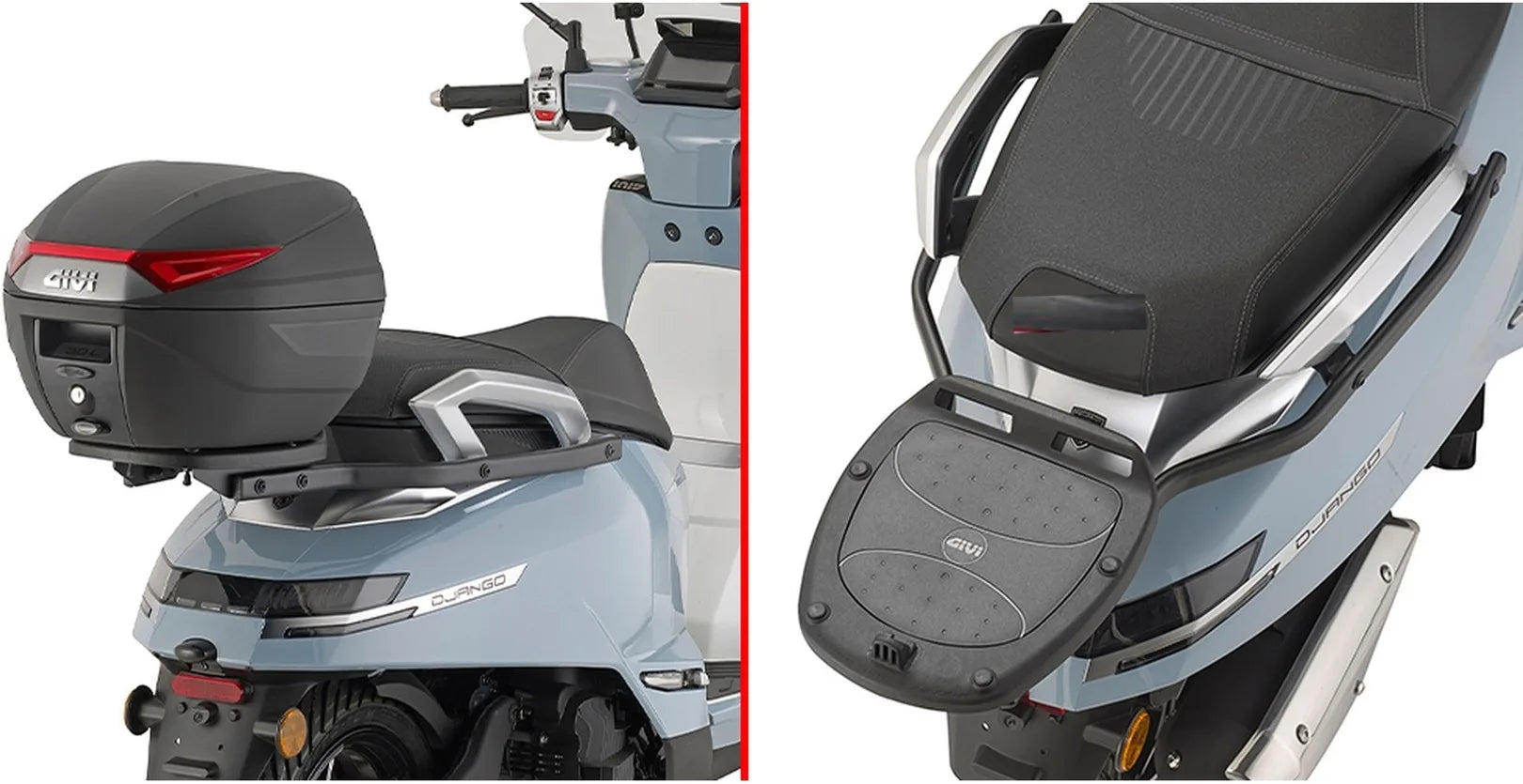 Adaptador Posterior Para Maleta Monolock - Givi Compatible Con Peugeot Django Evo 125 (2025)
