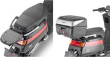 Baúl Monolock Vision Negro 34 Lt Vision Plastico - Givi Compatible Con Niu Nqi (2019-2024)