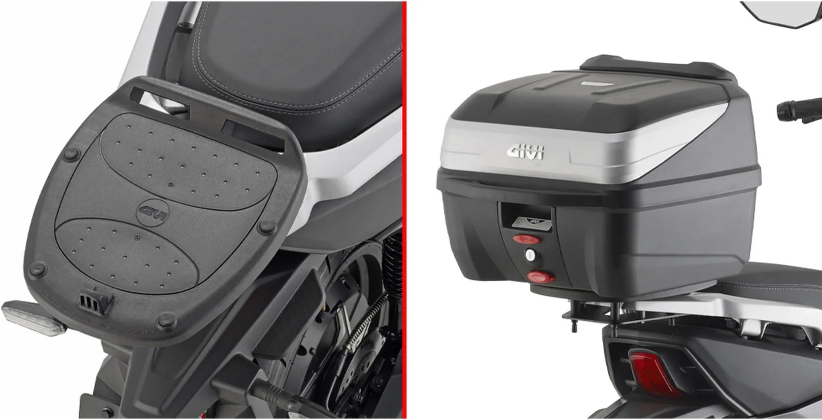 Baúl Monokey Arena Negro 45 Lt Arena Plastico - Givi Compatible Con Niu Fqi 500 (2025)