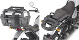Monokey Black Top Bag - 40 Lt Nylon - Givi Compatible With Royal Enfield Himalayan (2021-2023)