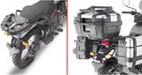 Monokey Trekker Black Aluminium Top Case - 52 Lt Trekker Aluminium - Givi Compatible With Royal Enfield Scram 411 (2022-2024)